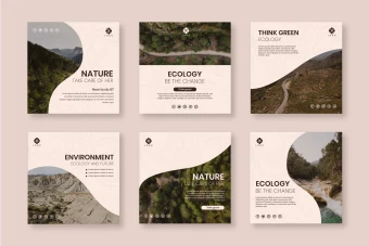 قالب لایه باز پست اینستاگرام به همراه تصاویر قالب ها برای ویرایش در گوشی