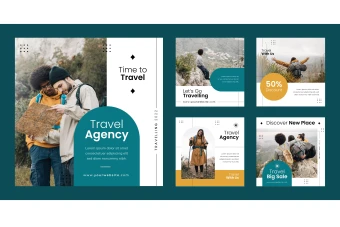 قالب لایه باز پست اینستاگرام به همراه تصاویر قالب ها برای ویرایش در گوشی