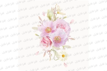 فایل لایه باز و قابل ویرایش گل رز