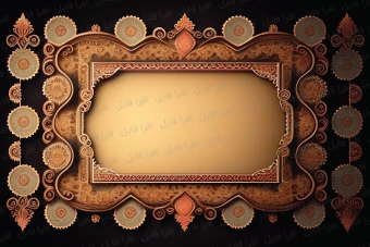 عکس شیک و زیبا از قاب همراه با گل های روی آن