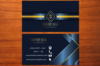 طرح لایه باز موکاپ کارت ویزیت طلایی اداری و تجاری لاکچری شماره 10