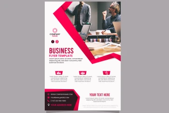 طرح لایه باز تراکت یا فلایر و پوستر تبلیغاتی برای تمام مشاغل و خدمات شماره 3