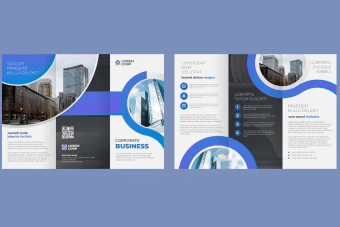 طرح لایه باز بروشور سه لتی تبلیغاتی برای تمام مشاغل و خدمات شماره 7