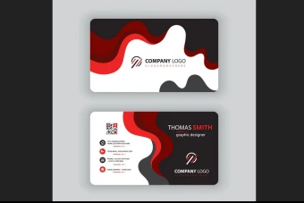 دانلودکارت ویزیت قرمز