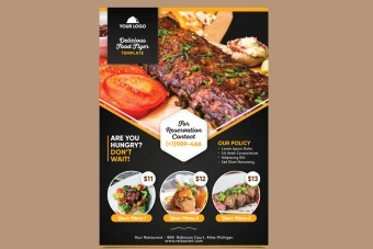 طرح لایه باز تراکت یا فلایر و پوستر تبلیغاتی برای تمام مشاغل و خدمات شماره 8