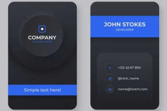 طرح لایه باز کارت ویزیت