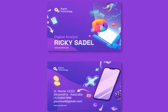 طرح لایه باز کارت ویزیت مخصوص موبایل فروشی