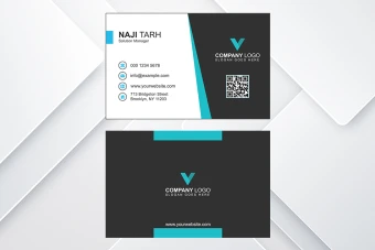 قالب آماده طرح کارت ویزیت - قابل ویرایش - شرکتی، شخصی و تجاری - دورو
