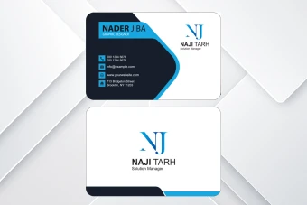 قالب آماده طرح کارت ویزیت - قابل ویرایش - شرکتی،شخصی و تجاری - دورو