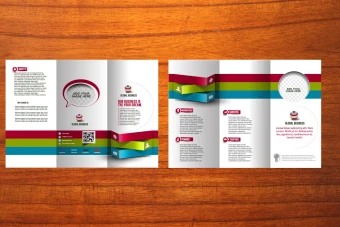 طرح لایه باز بروشور سه لتی تبلیغاتی برای تمام مشاغل و خدمات شماره 14