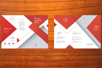 طرح لایه باز بروشور سه لتی تبلیغاتی برای تمام مشاغل و خدمات شماره 15