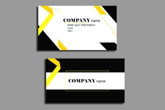 کارت ویزیت-لایه باز-فتوشاپ-مشکی زرد