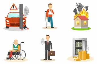 آیکن رنگی تجارتی شرکت بیمه و حوادث ،آتش سوزی