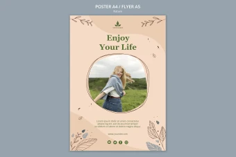 فایل لایه باز پوستر طبیعت