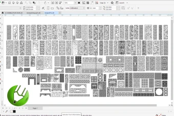 مجموعه وکتور مخصوص برش لیزری و CNC ( درب ، پنجره و ... ) شماره 1