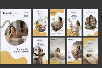 قالب استوری به صورت لایه باز در  9 مدل