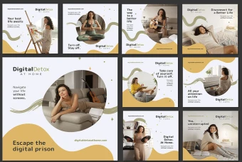 قالب آماده برای پست های اینستاگرام در 9 مدل