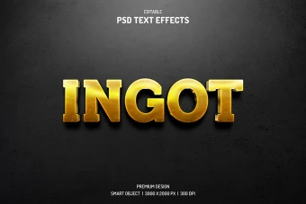 دانلود طرح لایه باز افکت متن سه‌بعدی (3D Text Effect PSD)