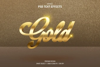 دانلود طرح لایه باز افکت متن سه‌بعدی (3D Text Effect PSD)