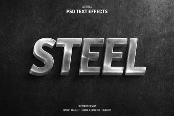 دانلود طرح لایه باز افکت متن سه‌بعدی (3D Text Effect PSD)