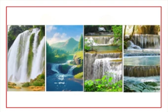 مجموعه6 ویدیو بسیار زیبا و باکیفیت از آبشارهای متحرک و روان،استفاده در تولید محتوا ریلز و استوری اینستاگرام با اندازه تمام صفحه