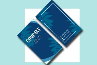 کارت ویزیت-لایه باز-فتوشاپ-آبی
