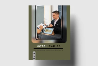 قالب لایه باز پوستر یاتراکت تبلیغاتی برای فتوشاپ