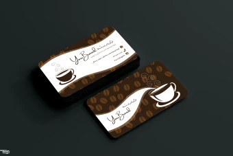 کارت ویزیت لایه باز قهوه فروشی،کافی شاپ