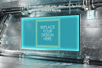 دانلود طرح آماده موکاپ بیلبورد (Billboard Mockup)