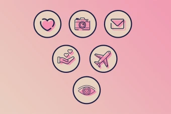 آیکون هایلایت پیج اینستاگرام