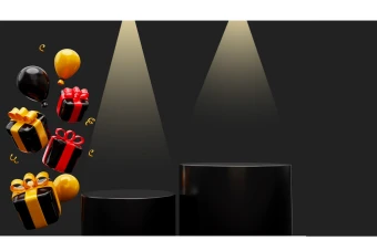 فایل لایه باز بنر استیج بلک فرایدی