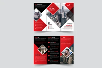 طرح لایه باز بروشور سه لتی تبلیغاتی برای تمام مشاغل و خدمات شماره 20