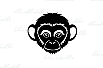 دانلود طرح وکتور میمون بامزه