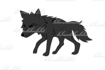 دانلود طرح وکتور گرگ خسته