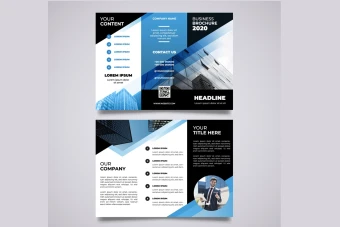 طرح لایه باز بروشور سه لتی تبلیغاتی برای تمام مشاغل و خدمات شماره 21