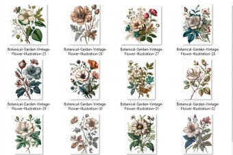 تصاوری بسیار زیبا ویژه طراحی های گرافیکی با موضوع گل شماره 3