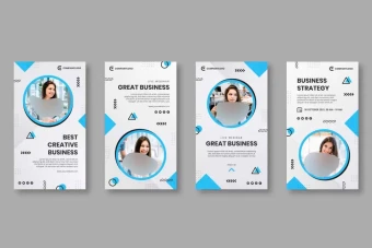 دانلود قالب لایه باز استوری اینستاگرام شرکتی