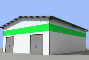 فایل 3dmax از سوله به ابعاد 12*9