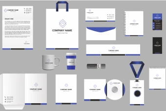 ست 17 تکه اداری لایه باز و کاملا قابل ویرایش - مصرف اداری / تجاری / شخصی