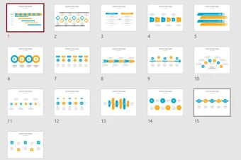 قالب پاور پوینت زنجیره تامین محصول مشتری
