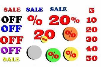 وکتور تخفیف و حراج