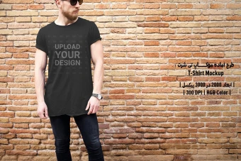 دانلود طرح آماده موکاپ تیشرت - T-Shirts Mockup