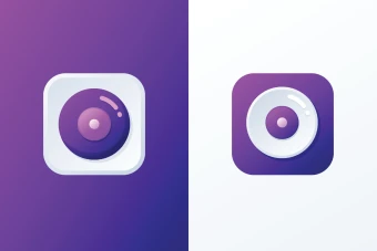 آیکن یا لوگو سه بعدی دیسکت خوان سی دی