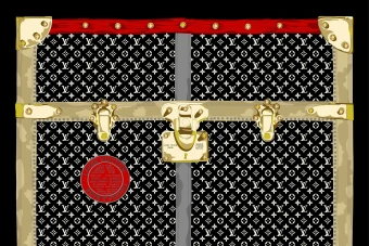 طرح روسری louis vuitton در دو رنگ برای مینی اسکارف و ابعاد بالا و چاپ دیجیتال