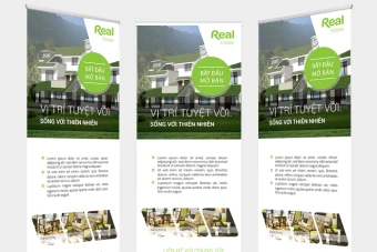 طرح بنر استند ایکس مشاور املاک