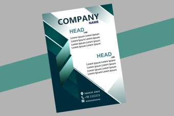 تراکت لایه باز فتوشاپ آبی طوسی