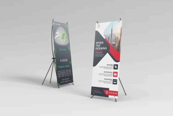 2 قالب بنر و استند ایکس مشاور املاک