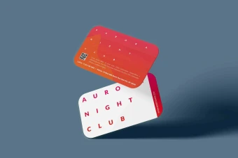 کارت ویزیت لایه باز سفید و قرمز