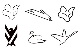 طرح وکتور روباه قو عقاب خرگوش