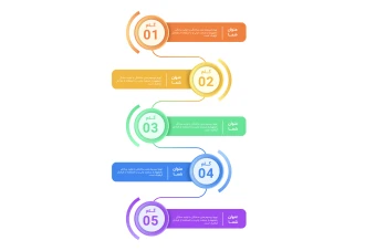 فایل لایه باز اینفوگرافیک همراه با پوشه فونت